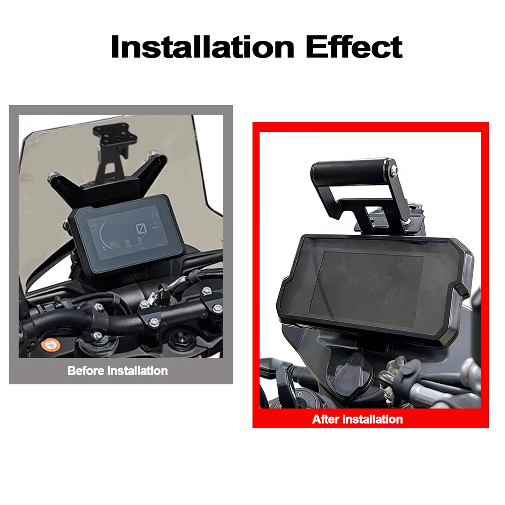 New Motorcycle Mobile Phone GPS Holder Stand Windshield Navigation bracket For 790 890 Adventure ADV R 2024 2025