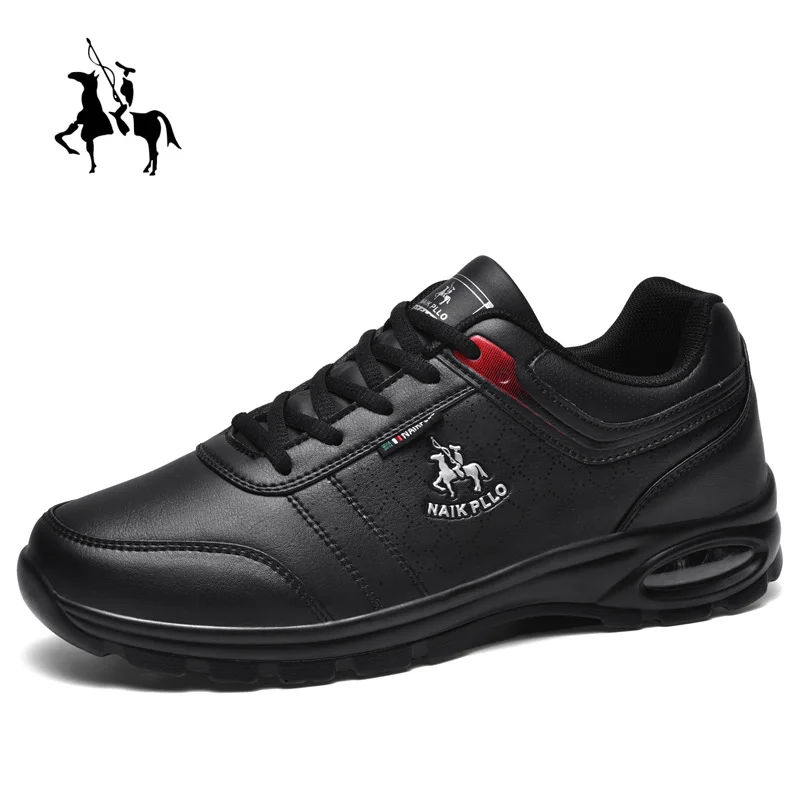 Leather Men Shoes Sneakers Trend Casual Breathable Leisure Male Sneakers Non-Slip Footwear Vulcanized Shoes For Men