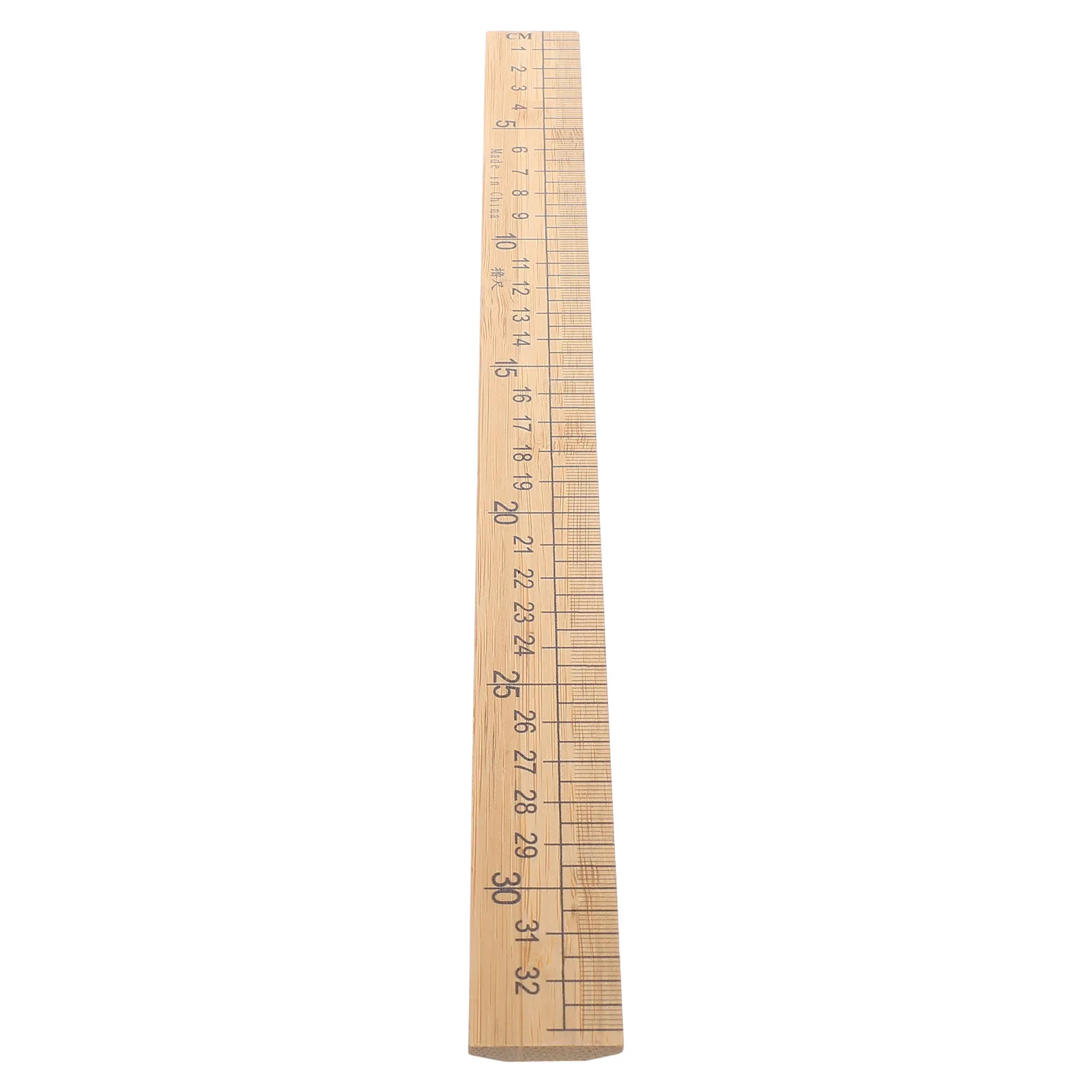 Bamboo Ruler Dual-Sided Measuring Scale Tool for Dressmaking Sew Tailor Cutting Pattern DIY Shirt Cloth Craft Bamboo Ruler