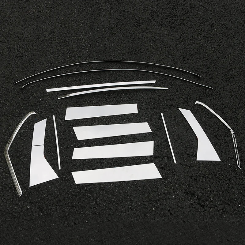 14pcs For FAW BESTURN X40 Window Trim Stainless Steel Senia R7