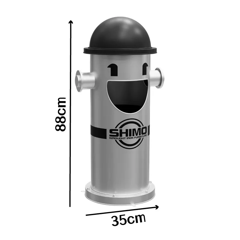 

Camp trash can, milk tea shop, kindergarten outdoor creative oil can, fire hydrant, garbage storage bucket
