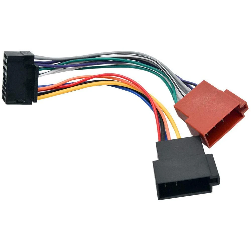 

Durable-адаптер автомобильного жгута проводов для Kenwood/JVC, авто стерео радио, стандартный адаптер ISO, 16-контактный разъем, кабель Plug-Play