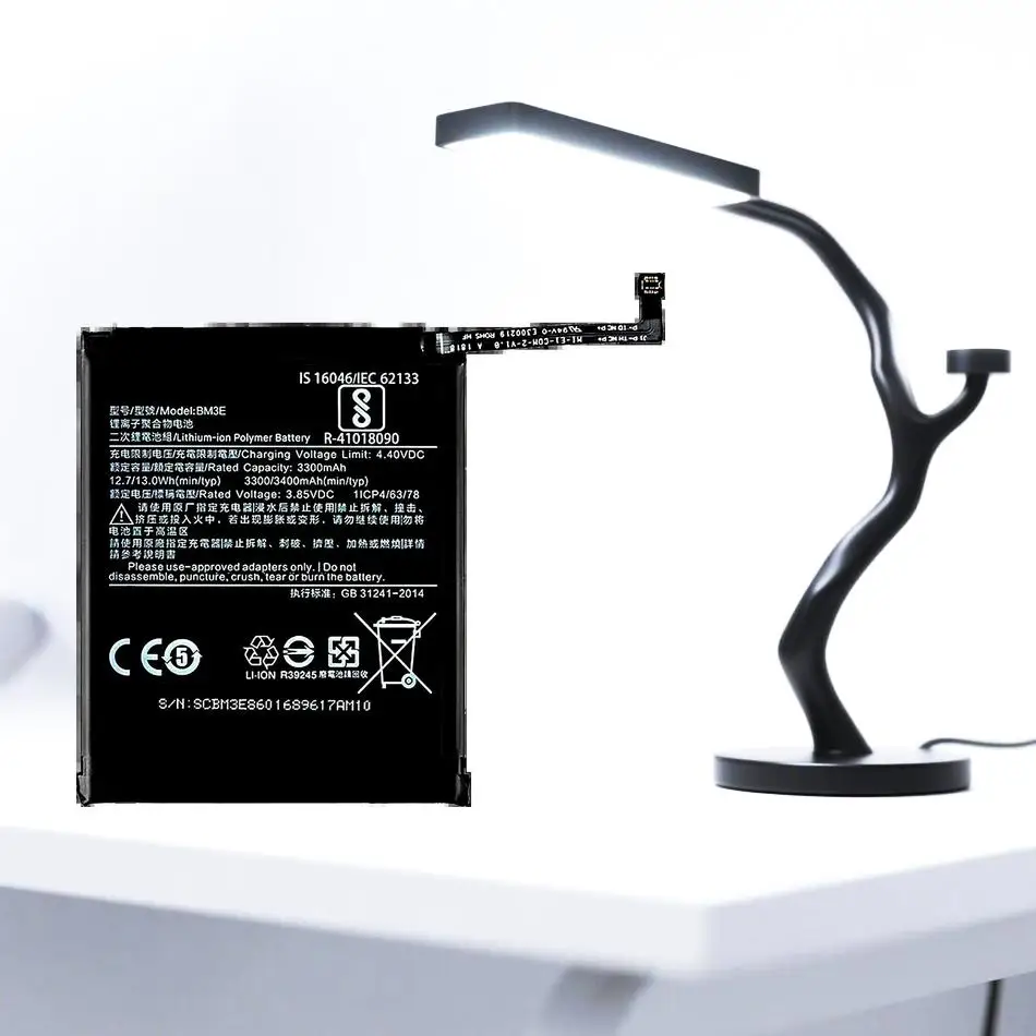 

Mobile Phone Battery Fast Charging For Xiaomi MI 8 Mi8 M8 Environmentally Friendly BM3E 3400Mah