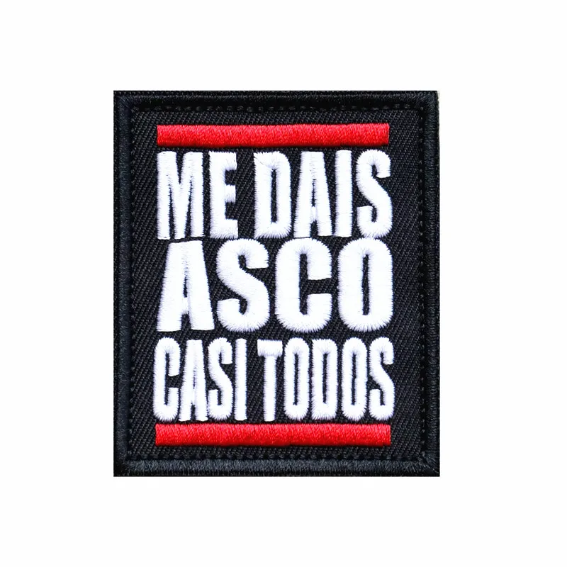 التطريز مضحك الأبجدية الاسبانية بقع تحفيزية اسبانيا خطوط شيفرون زين