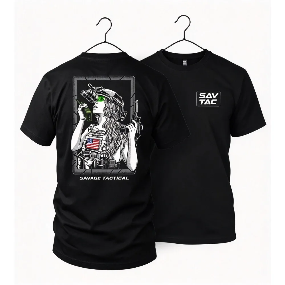 2026 New Tactical Style Men Outdoor Short Sleeve T-Shirt O-Neck Street Casual Tops