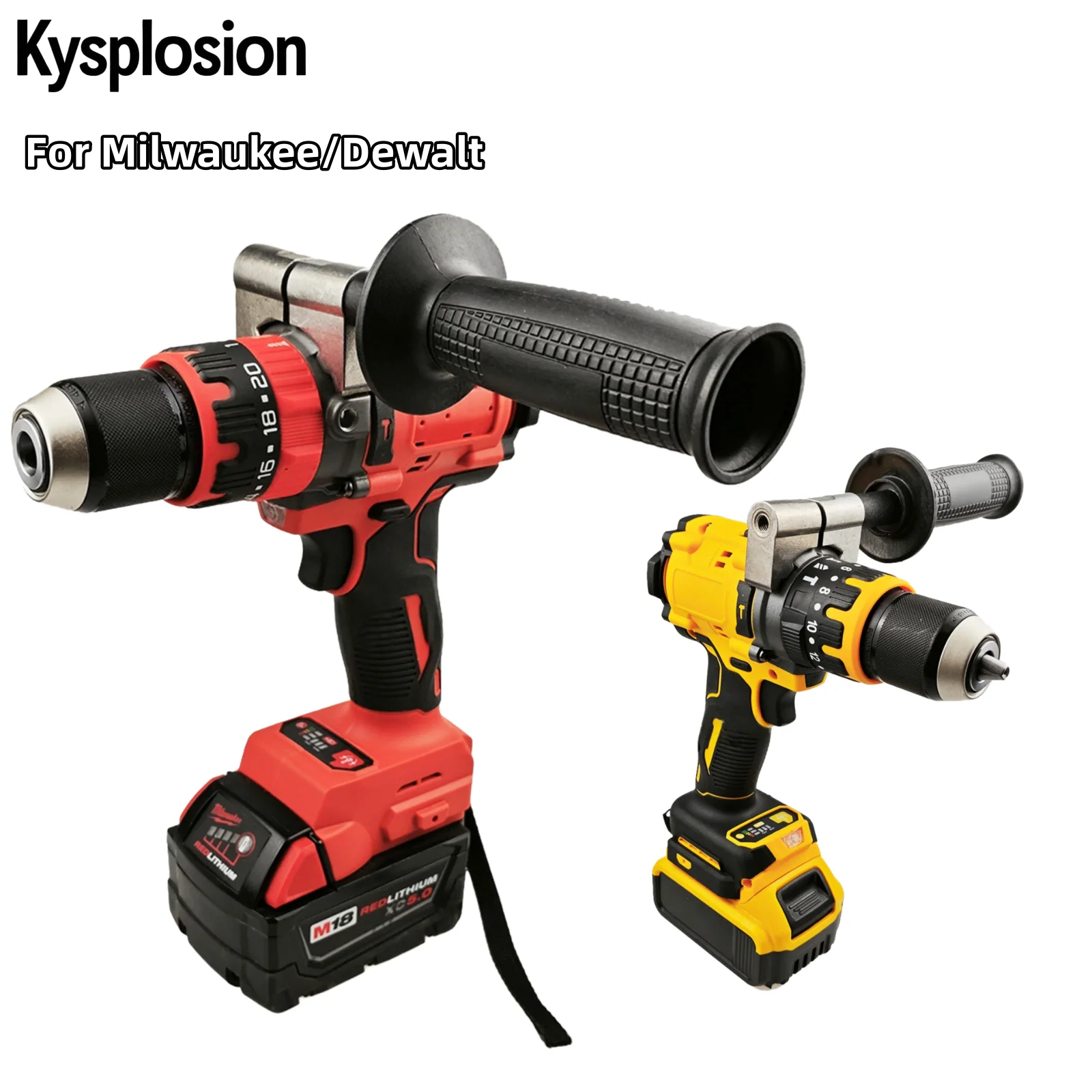 13mm Cordless Brushless Hammer Drill Power Tool For Dewalt/Milwaukee M18 battery Electric Drill Gun with 2 Speeds