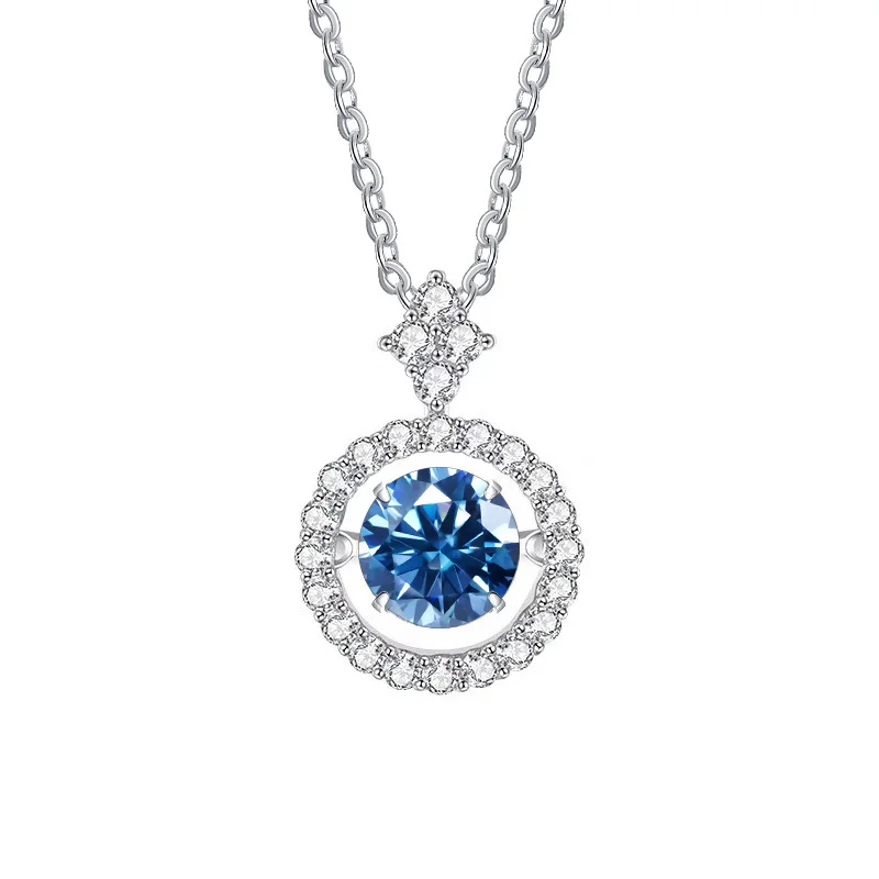 BIJOUX STORY 1CT Moissanit Anhänger für Frauen Simulierte Diamant Halskette S925 Sterling Silber Schmuck Mädchen Valentinstag Geschenk – Detail 17