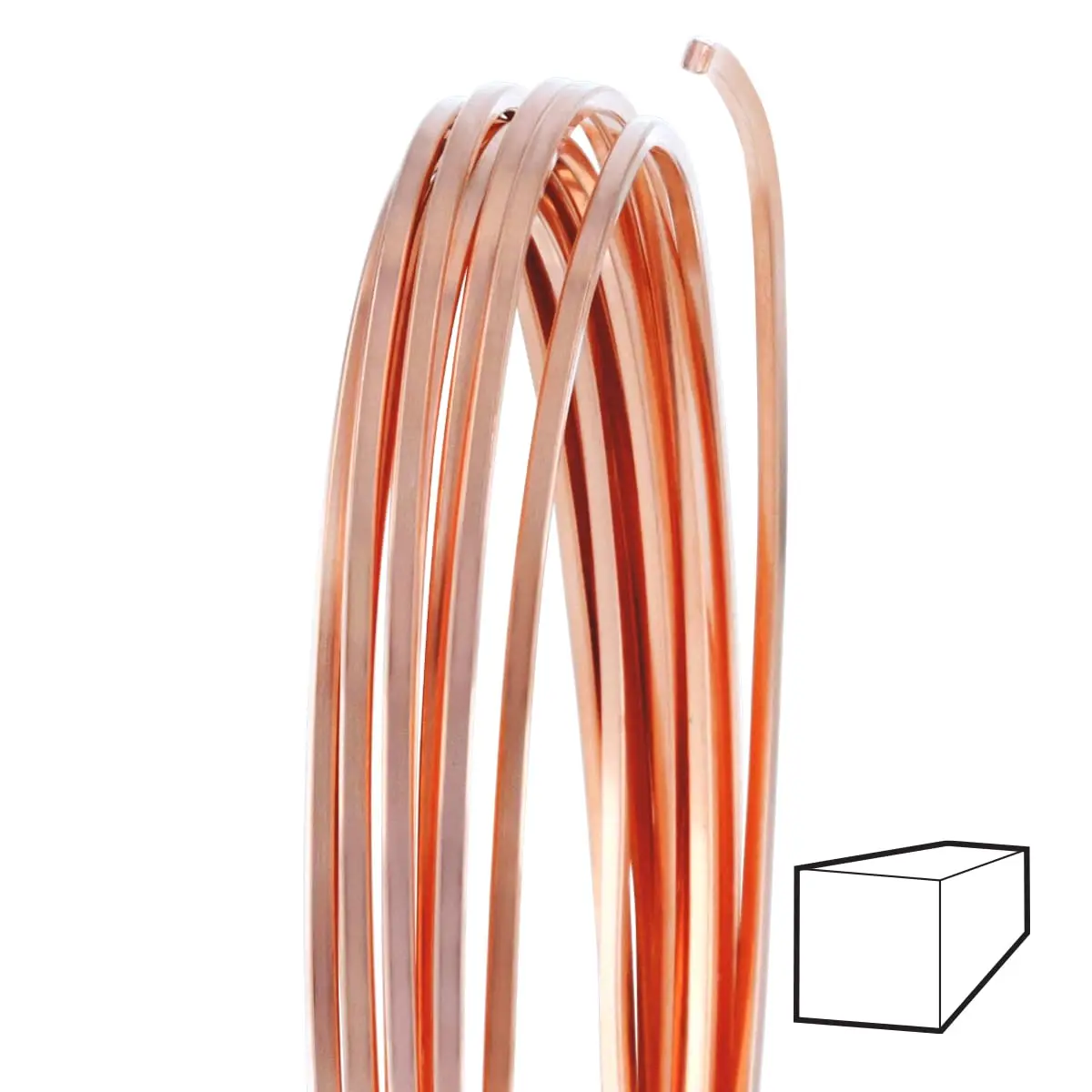 Diameter0.6-1mm square copperen wire soft wire anti-rust craft jewelry wire for jewelry DIY bracelet earrings copperen flat wire