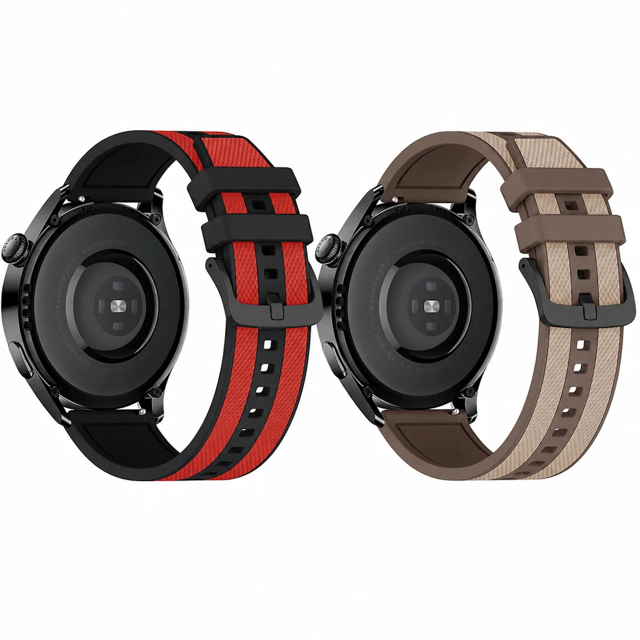 Durable Dual Color Silicone Sport Band 20 22mm For SamsungGalaxy Watch Breathable Replacement Wrist Strap Multiple Color Options