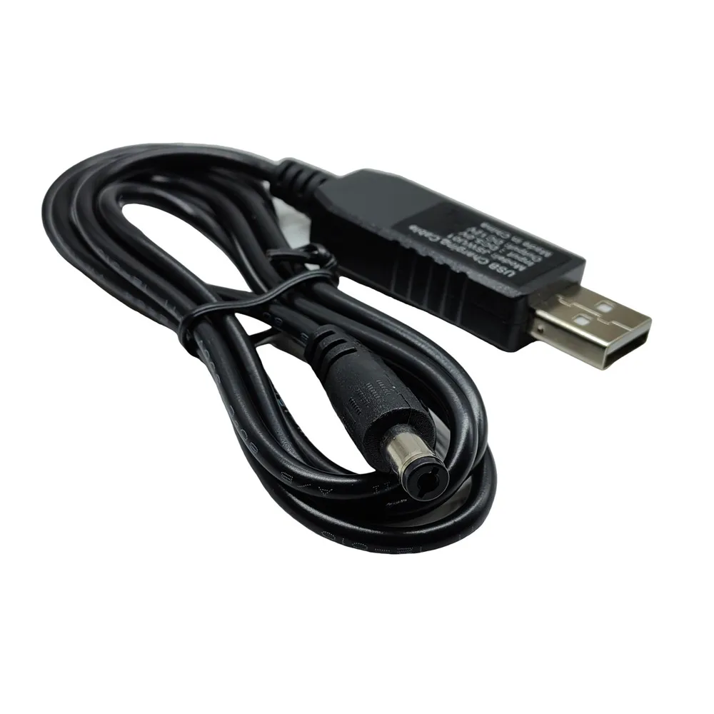 USB to DC 5.5x2.1mm Power Boost Line USB 5V to DC 12V Step UP Module USB Converter Adapter Cable 5.5x2.1mm Plug 1M