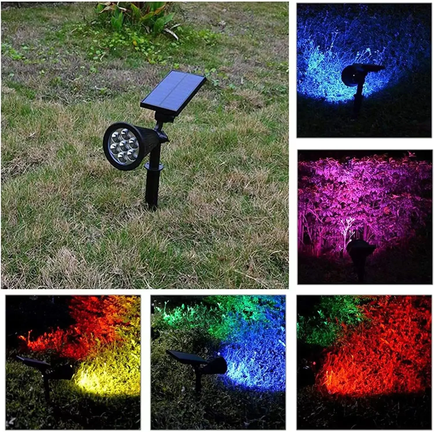 New Solar Outdoor Garden Lawn Villa lampada da terra impermeabile Super luminosa decorazione del cortile paesaggio atmosfera luce dell'albero