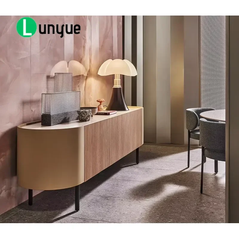 Nordic Modern Wood Sideboard Dining Room Buffet Cabinet Living Room Storage Furniture Minimalist Design Home Decor