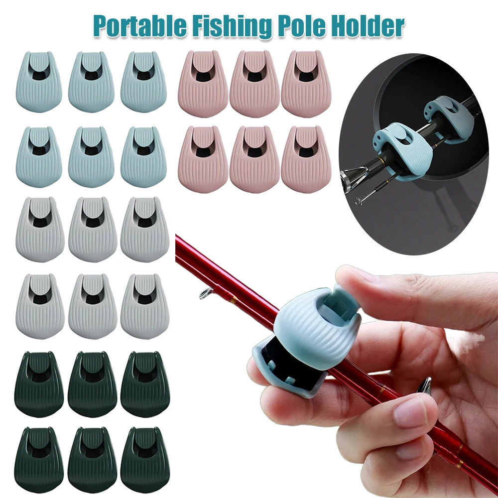 متعددة الوظائف قضيب حامل الصيد رود كليب الصيد رود حامل المثبت كليب لمختلف أحجام قصبة صيد خشبية