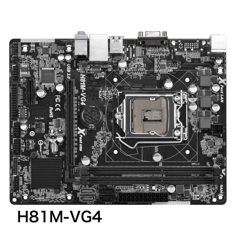 For ASROCK H81M-VG4 Motherboard 16GB LGA 1150 DDR3 Micro ATX H81 Mainboard 100% Tested OK Fully Work Free Shipping