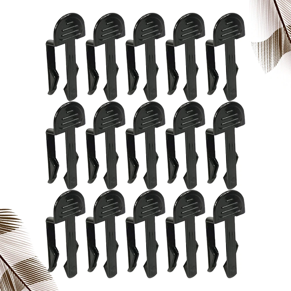 

50 Pcs Trash Bag Clips Dustbin Clamps Anti Slip Home Hotel Restaurant Garbage Bag Holder Waste Bin Accessories Plastic