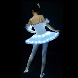 Ruoru Professional Ballet Tutu LED Swan Lake Adult Ballet Dance Clothes Tutu Skirt Women Ballerina Dress for Party girls Ballet