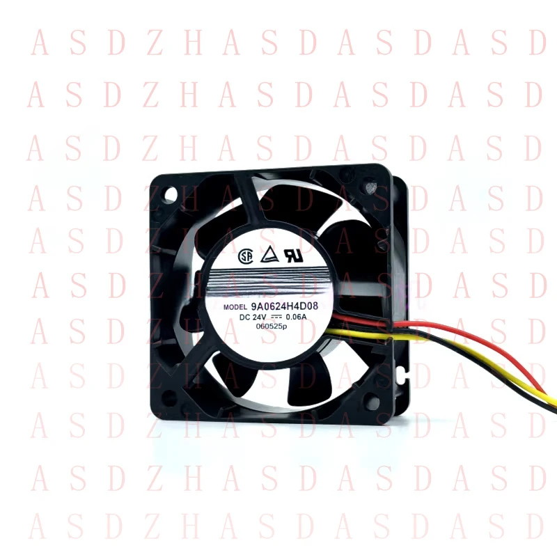 Z  1PCS for Sanyo 9A0624H4D08 DC 24V 0.06A 6025 6CM 3-wire inverter cooling fan