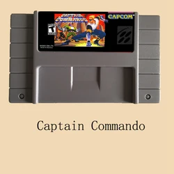 High Quality 16 Bit Captain Commando NTSC Big Gray Game Card For USA Version Game Player