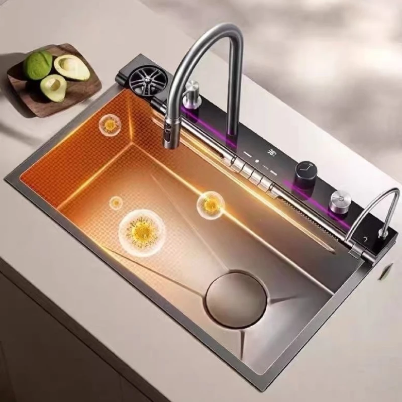 Stainless Kitchen Sinks Integrated Digital Multi-function Kitchen Sinks Durable Home Improvement Fregaderos De Cocina ZY40SC