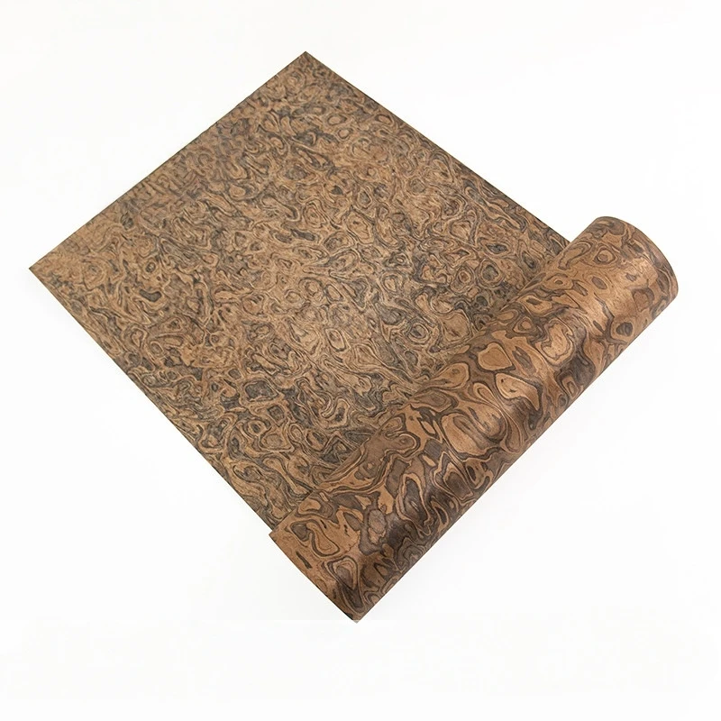 Chocolate Engineered wood veneer0.4-0.5mm – 250x58cm Engineered Veneer Sheet for Display Case (Backing Non-woven Fabric)