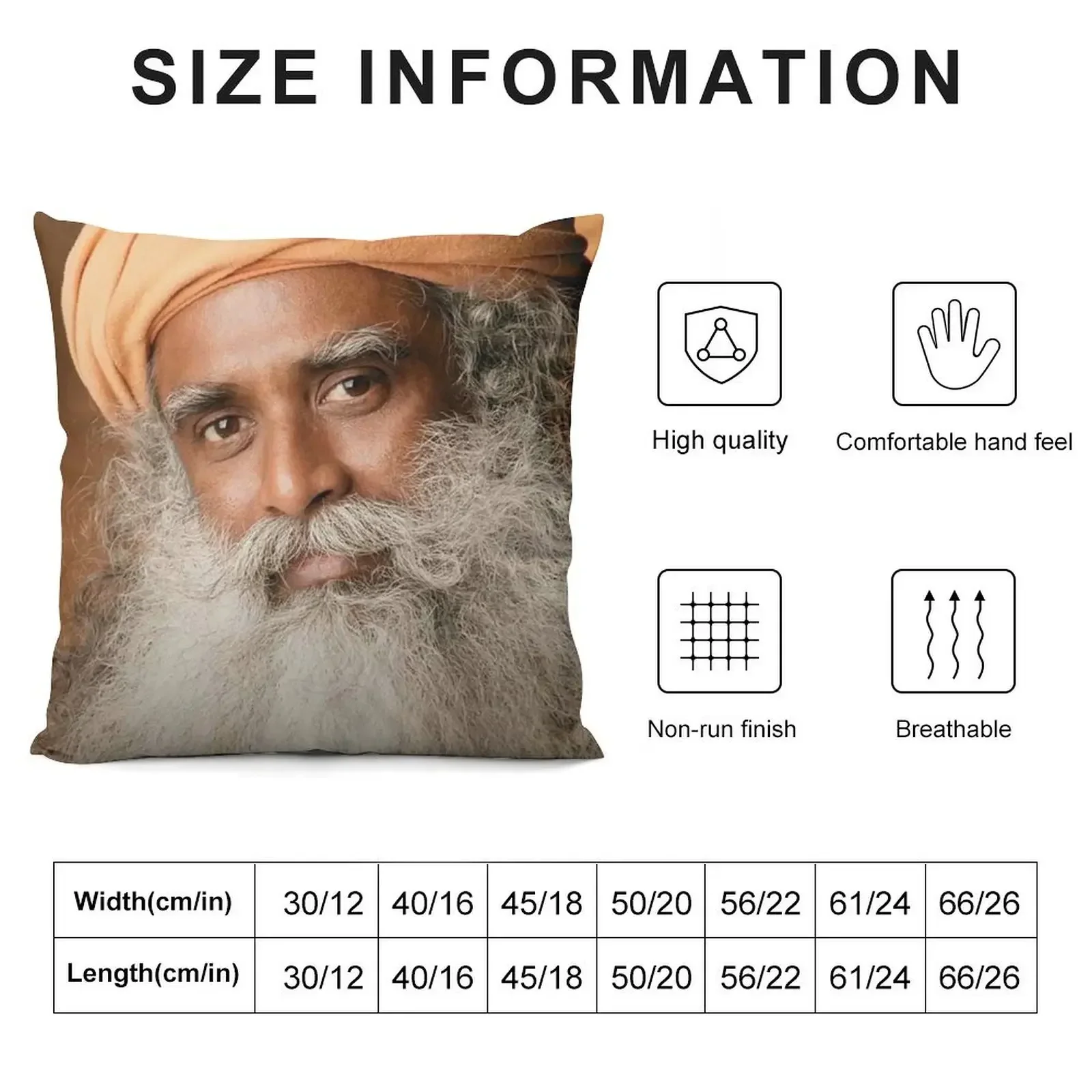 Sadhguru Throw Pillow Couch Pillows Decorative Cushions Christmas Cushion For Home ornamental pillows for living room pillow