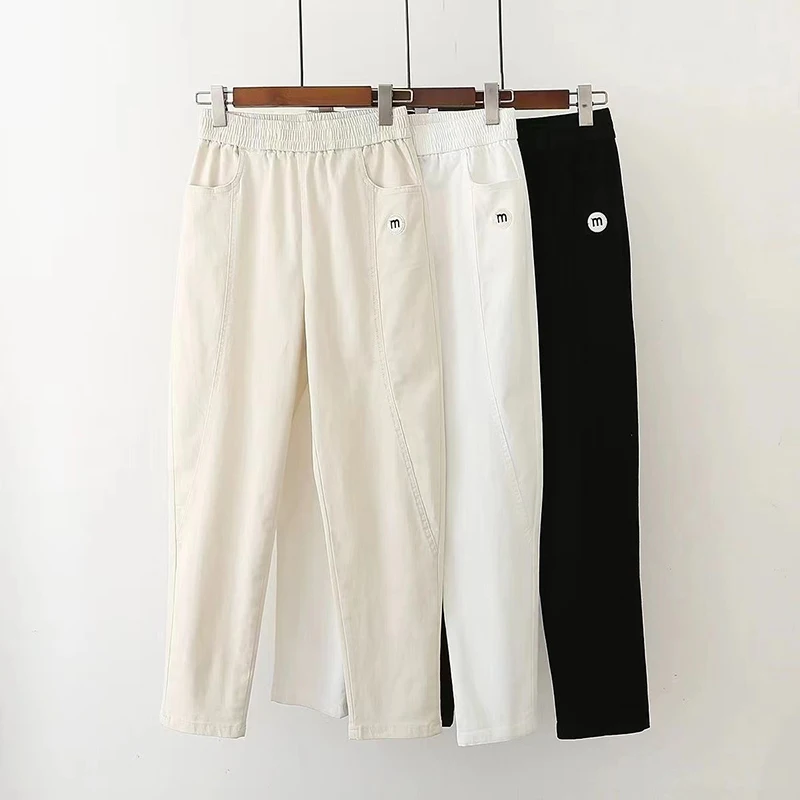 

Large Radish Pants Women's Spring/Summer 2024 New Female High Waist Trousers Harun Pants Slim Loose Western Style Casual Pants