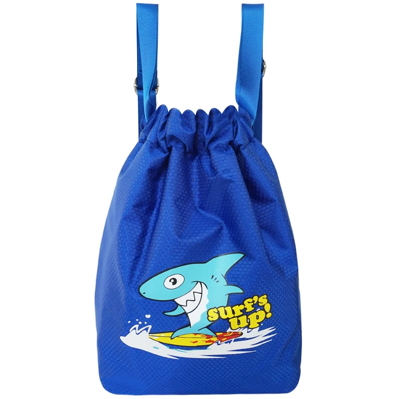 Children\'s Swimming Bag Wet Dry Waterproof Storage Bag For Kids Fitness Backpack Beach Shoulder Bag Cartoon Robot Backpack