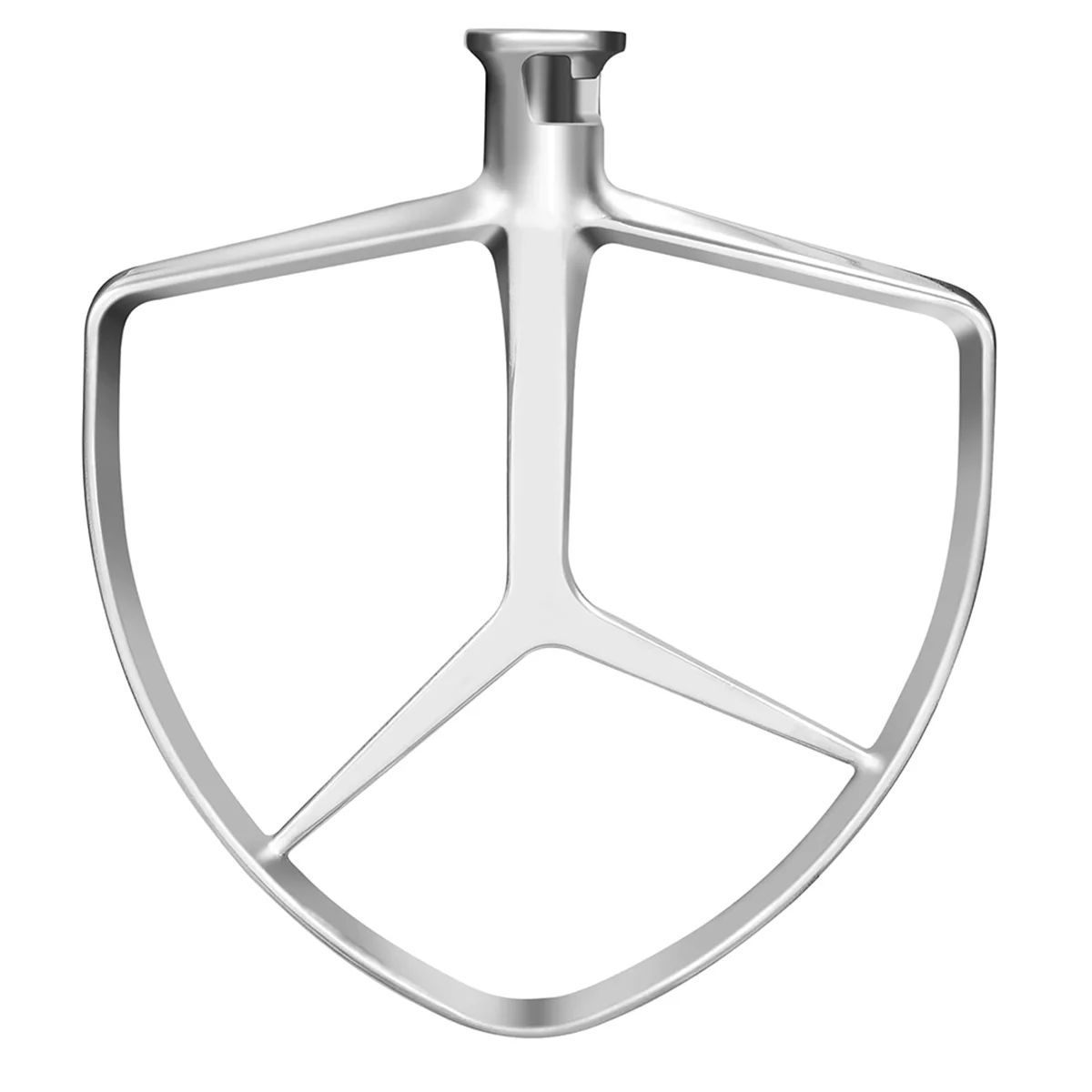 

ABJZ Stainless Steel Flat Beater for 7QT Bowl-Lift Stand Mixers, Food Grade Replacement Attachment,Dishwasher Safe