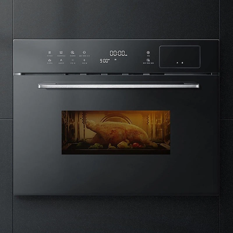 Intelligent micro steaming and baking all-in-one machine Embedded household microwave oven steamer oven three-in-one