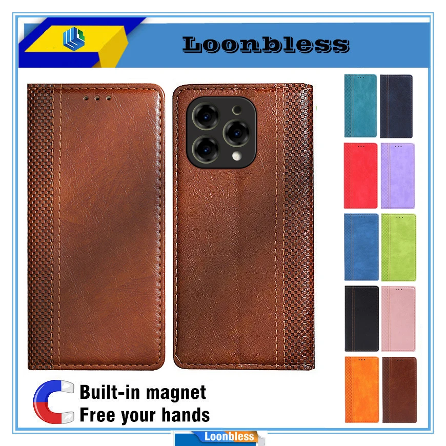 جراب قابل للطي لـ Doogee N55 Pro ، غلاف كتاب الجلد ، حقيبة هاتف جلدية ، Doogee N55 Plus ، DoogeeN55 ، N 55 cush
