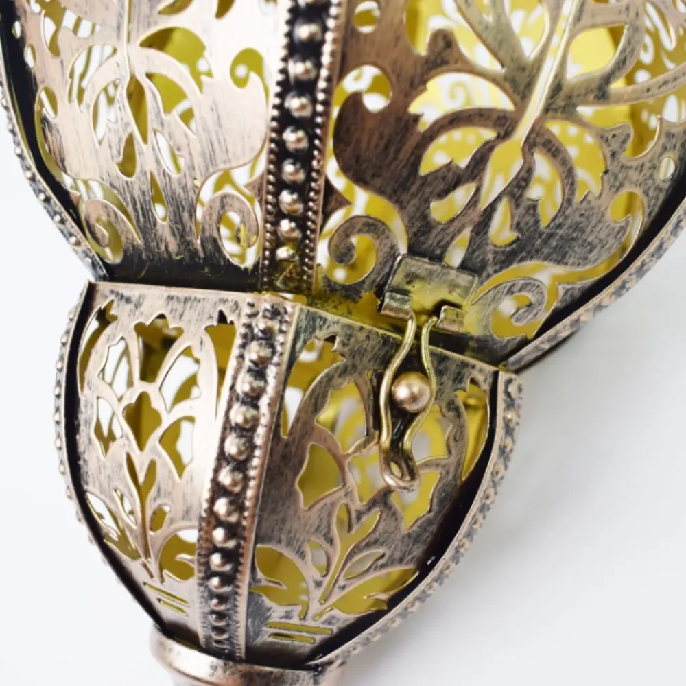 Solar Powered Solar Lantern Lithium Battery Waterproof Outdoor Decoration Iron Art Hollowed-out Solar Lighting