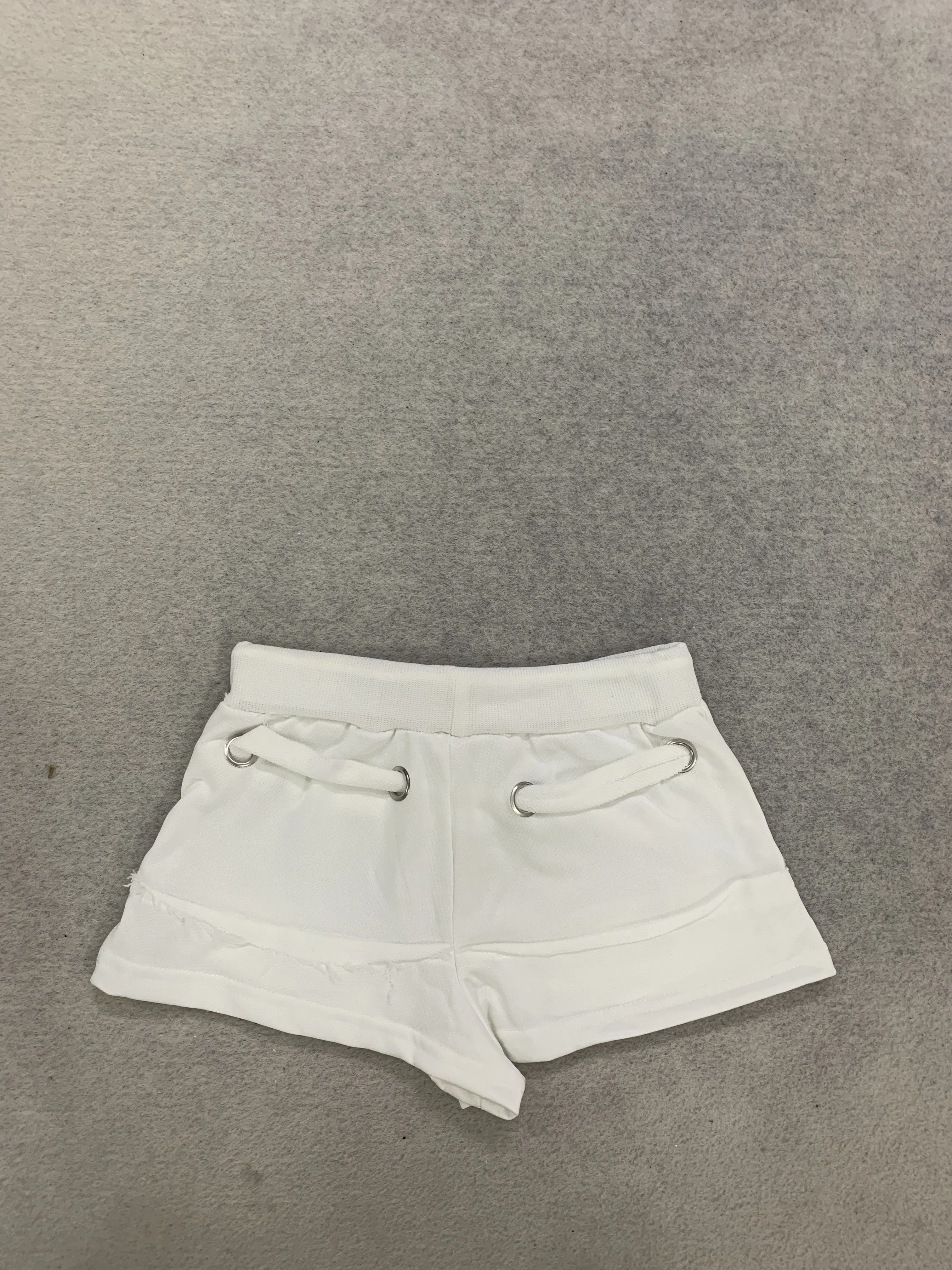 Metallösen-Hotpants mit Kordelzug und Fransen für Damen, Y2K-Stil, einfarbig, niedrige Taille, seitliche Reißverschlusstaschen, eng anliegende Street-Shorts – Detail 13