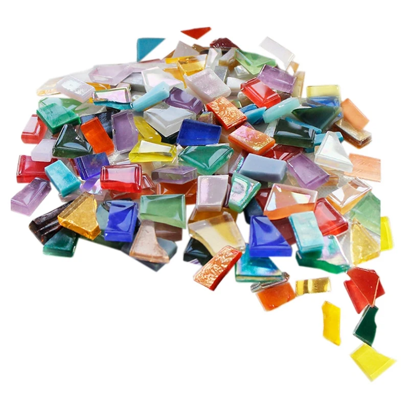 

AS633-треугольная мозаичная плитка, наборы для изготовления мозаики из разноцветного стекла, очень подходят для поделок и украшений дома