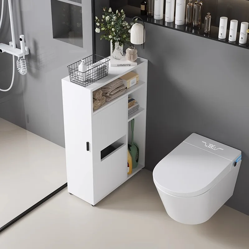 

Honeycomb aluminum bathroom side cabinet toilet corner side narrow vertical cabinet toilet crevice cabinet water