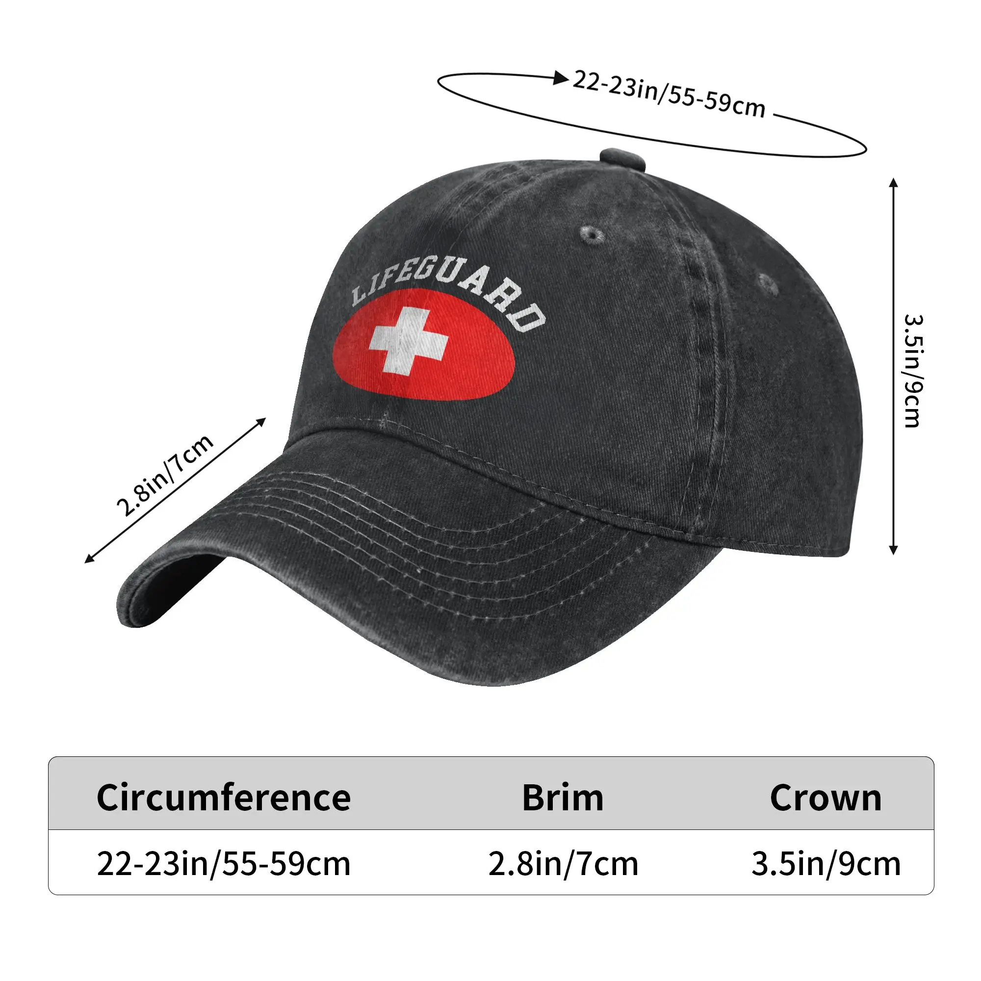 Funny Last Minute Halloween Lifeguard Costume  Sun Baseball Cap  Female Male Custom Logo Trucker Hat High Quality Baseball Caps