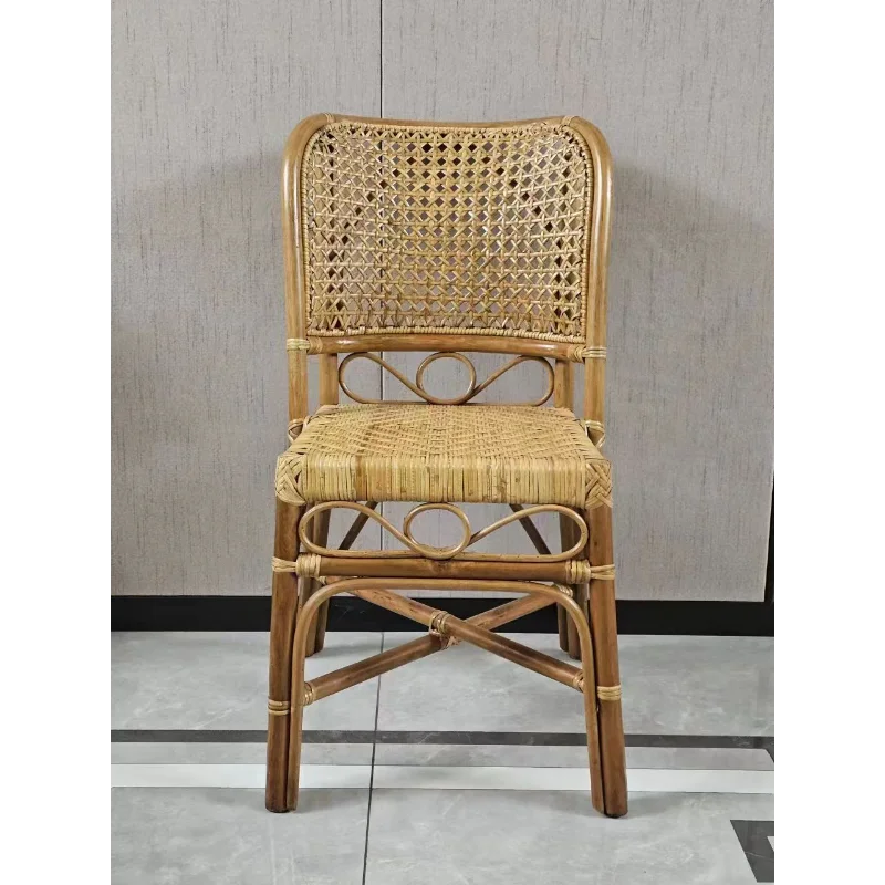 

furniture Indonesian adult small rattan chair Breathable and comfortable balcony Leisure foot soaking for living room