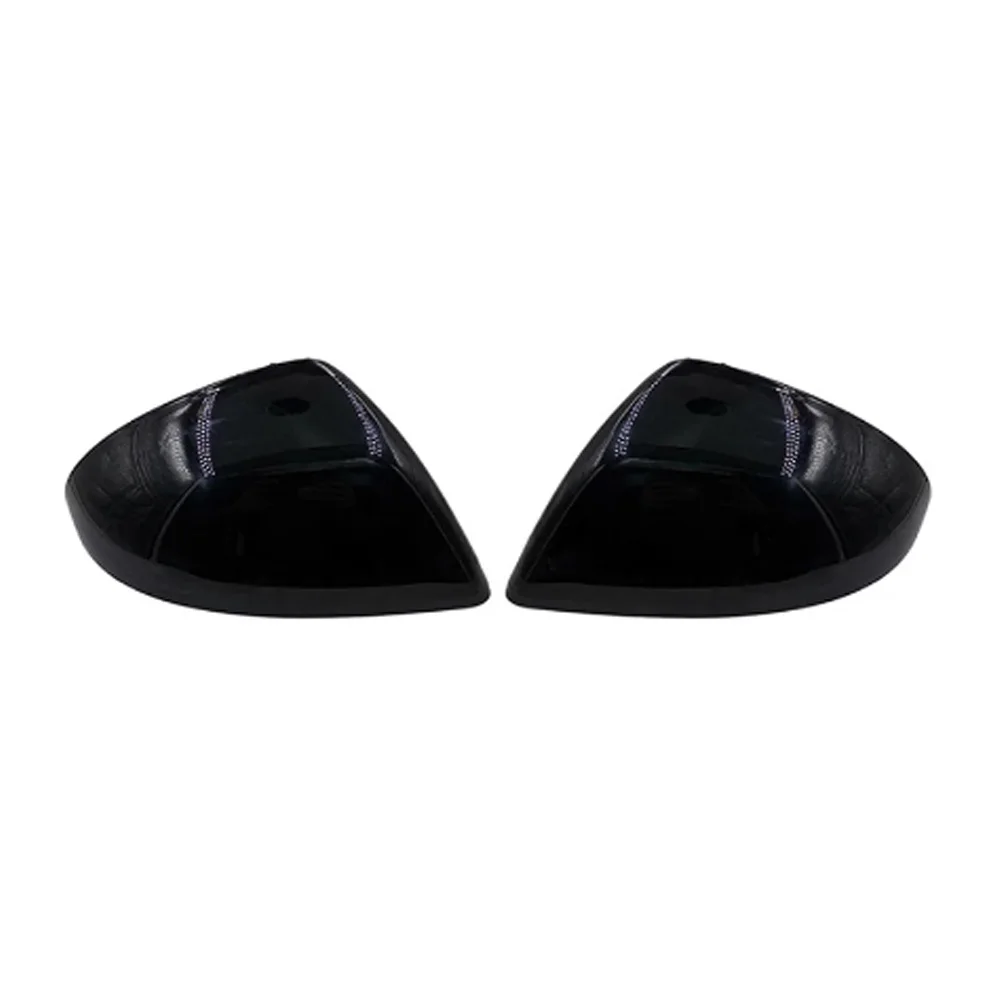 Black Car Side Rearview Rear View Mirror Cover Replace For VW Touareg II MK2 7P 2011-2018 Car Accessories