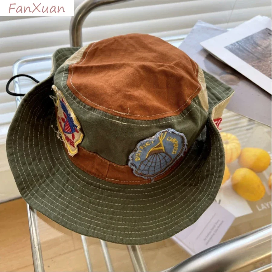 

Bucket Hats for Women Men Summer Caps Outdoor Camping Hiking Sun Hats Colour-blocking