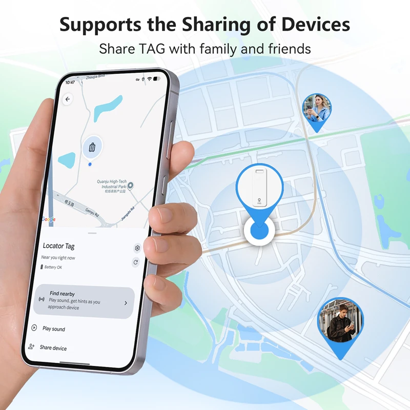 جهاز Google Locator Find Android المضاد للخسارة، جهاز تعقب محفظة الأمتعة، نظام تحديد المواقع العالمي، مناسب لهواتف Apple Android