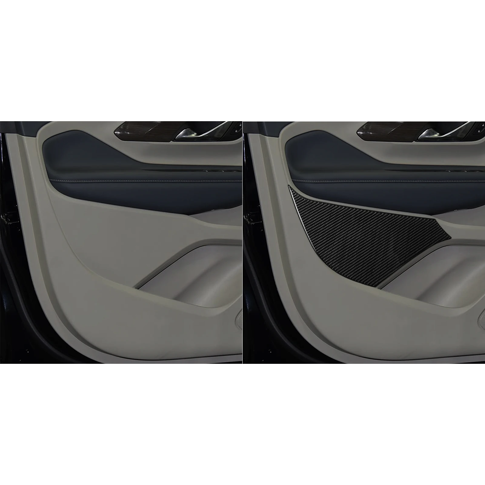 

For GMC Terrain 2018 2019 2020 2021 2022 2023 Carbon Fiber Inner Door Panel Decorative Cover Car Accessories Interior Sticker