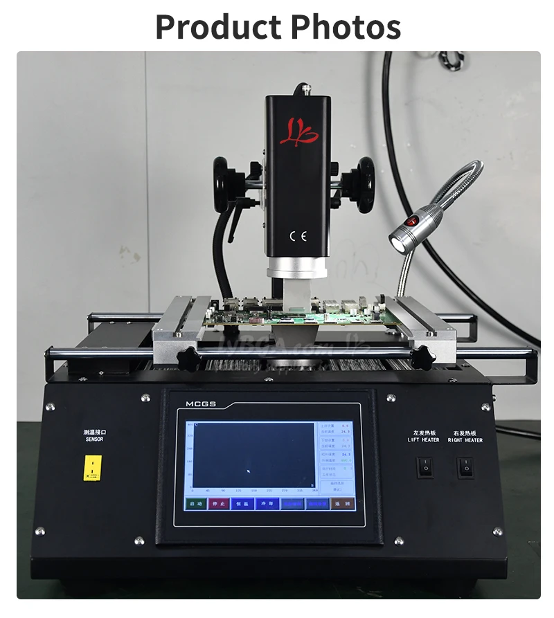 LY R5800 3 Zones Hot-Air BGA Rework Station 4800W Hot Air and Infrared Heating Solder Machine with PCB Size 370*325mm