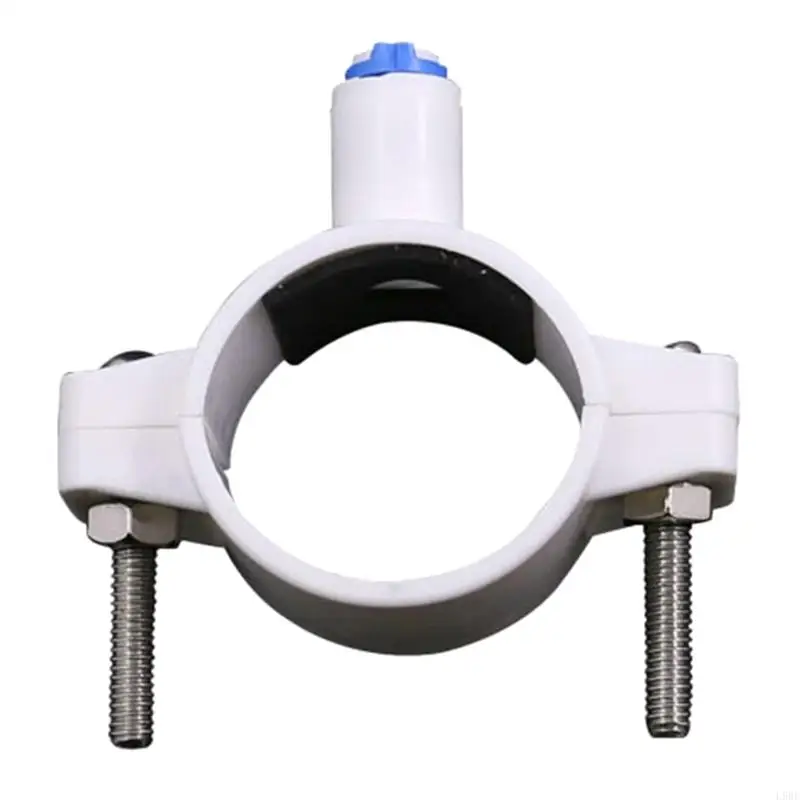 L9BE Piipe Fitting RO Water 40mm Drain Waste Water Pipe Clamp Saddle Clips Reverse Osmosis 1/4