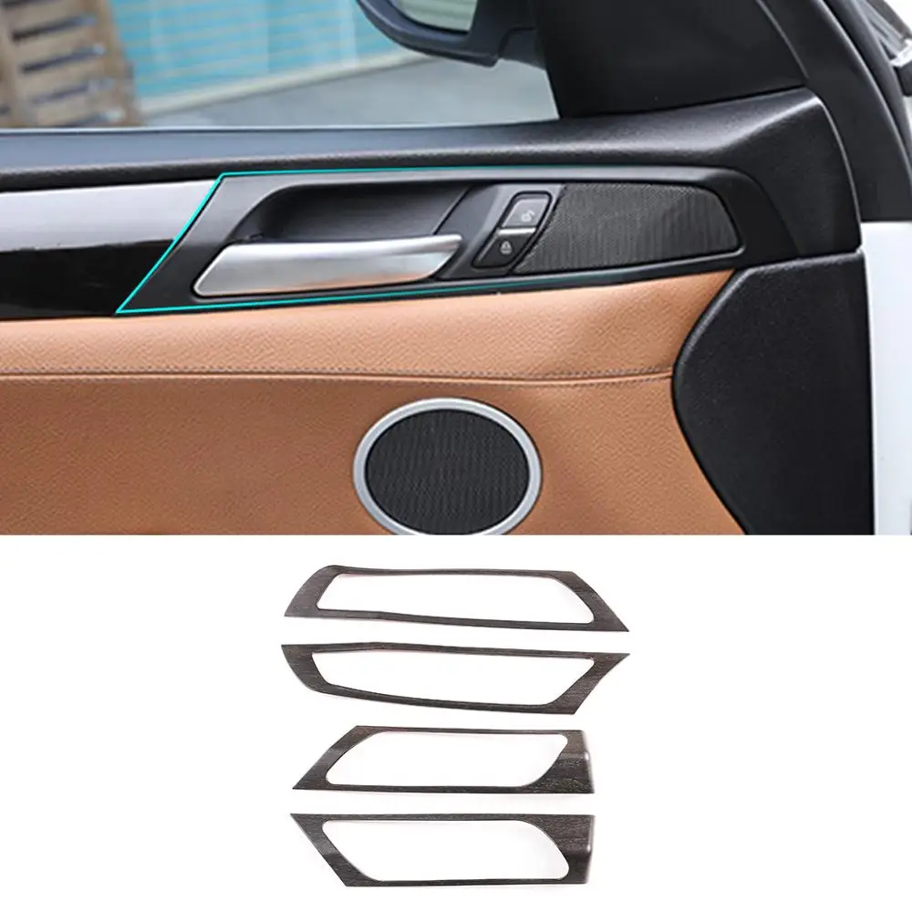 

Oak wood grain Style For BMW X3 F25 2014-2017 ABS Plastic Car Interior Door Handle Frame Trim Car Accessories