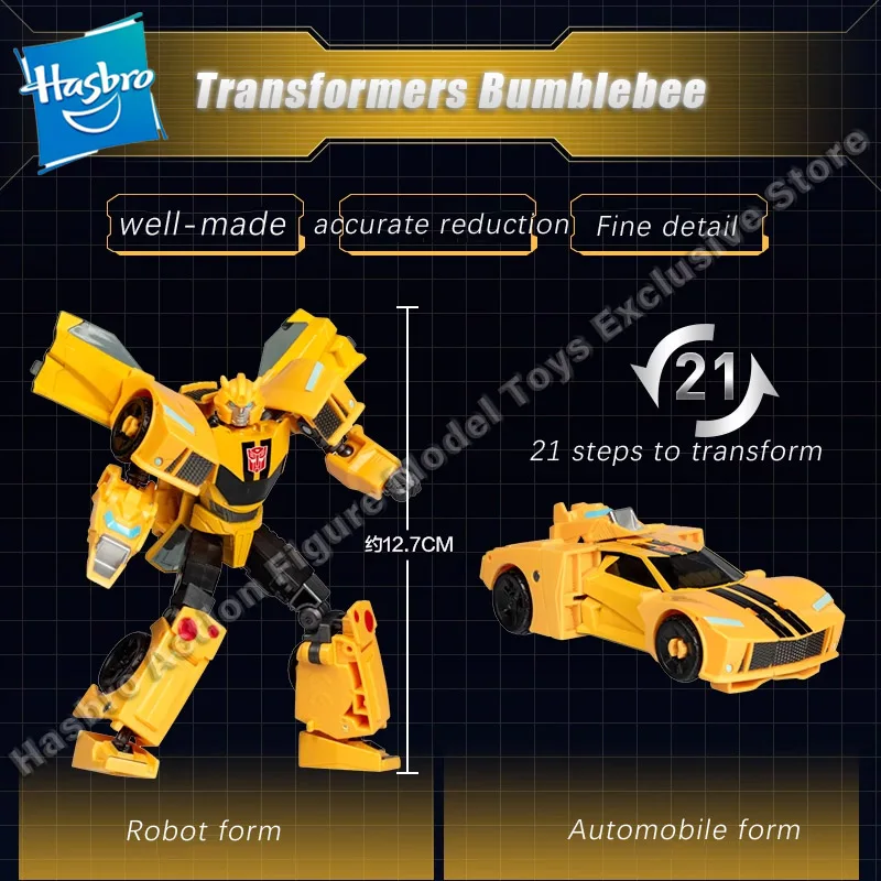 Original Hasbro Transformers Bumblebee Action Figures Model Toys Collectible Shape-shifting Robot Autobots Toy Gift