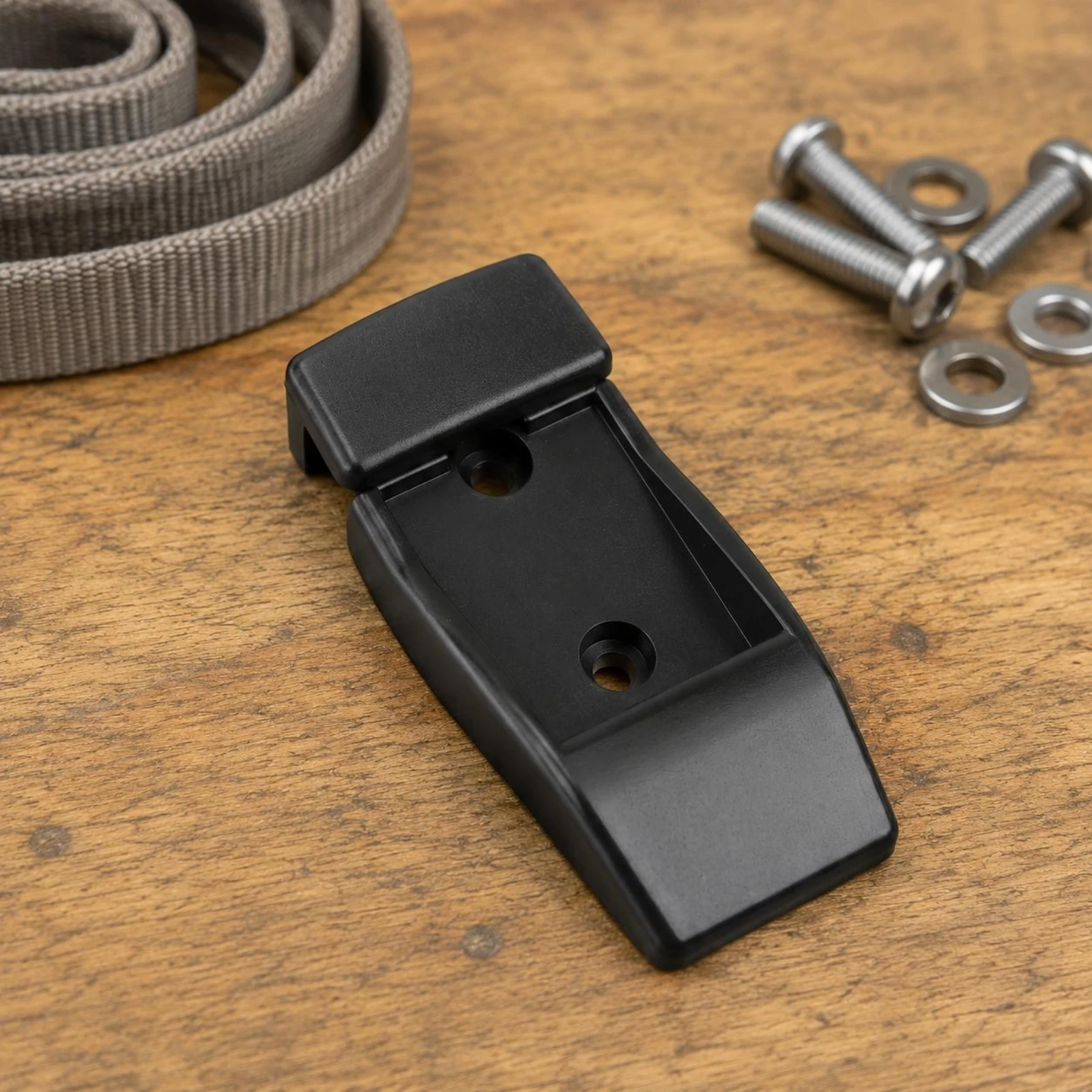 

2 Pieces Awning Mounting Bracket Recessed Screw Holes Repair Bracket Set Travel Gear with Screws Hardware Smooth Surface
