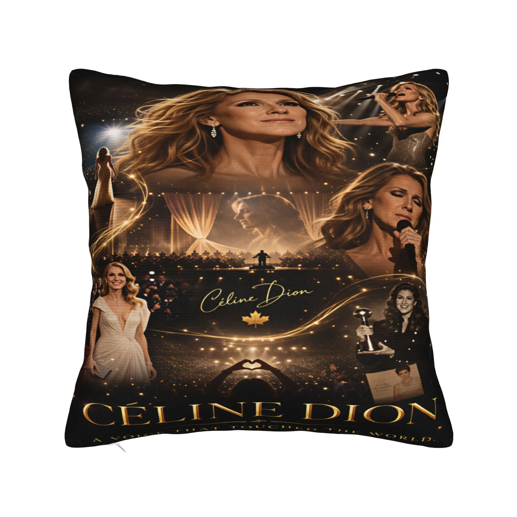 Celines Dions Paris 2026 Pillow Case  Funny Pillow Cover Square Pillowcases For Sofa Home Decoration