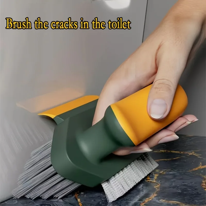 Multi Functional Gap Brush,Bathroom Brush,Wall Corner Brush,Bathroom Handheld Floor Brush,Floor Tile Three In One Cleaning Brush