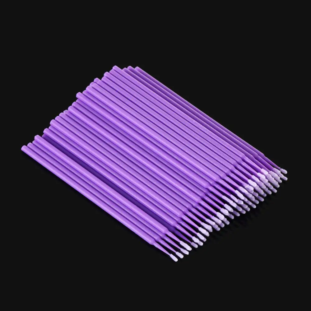 100Pcs Per Tube Portable Paint Brushes Touch-up Colorful Car Applicator Sticks Disposable For Automobile Cleaning Maintenance