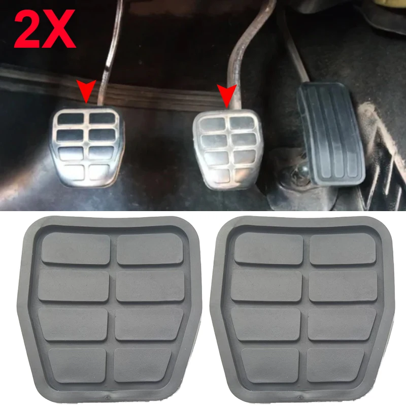 2Pcs Pedal Pad Rubber Set Clutch Brake For Vw Transporter T4 Golf Jetta For Audi Coupe For Seat Alhambra