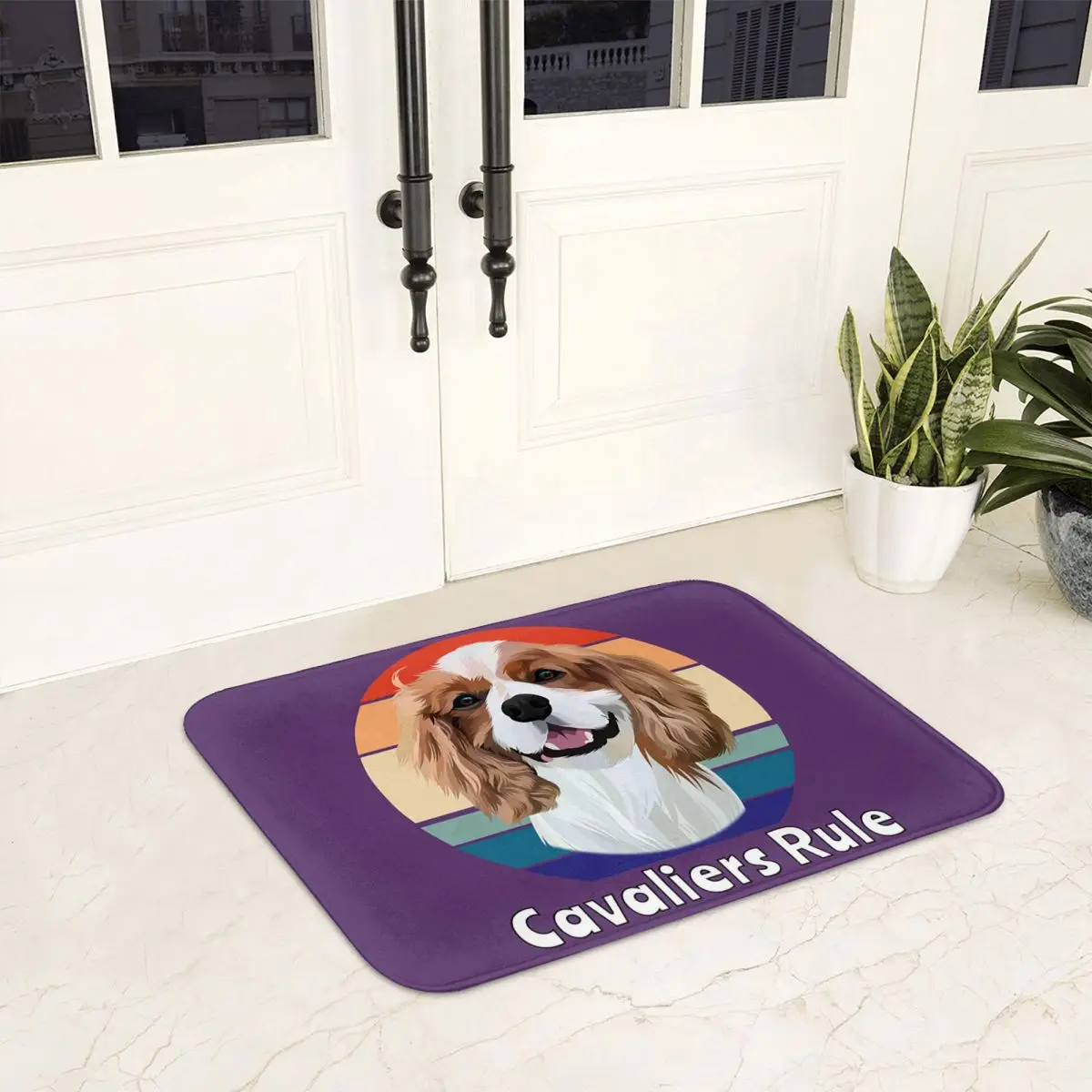 Dog Cavalier King Charles Spaniel Gifts Anti-slip Doormat Floor Mat Durable Carpet Rug for Kitchen Entrance Bedroom Footpad Mats
